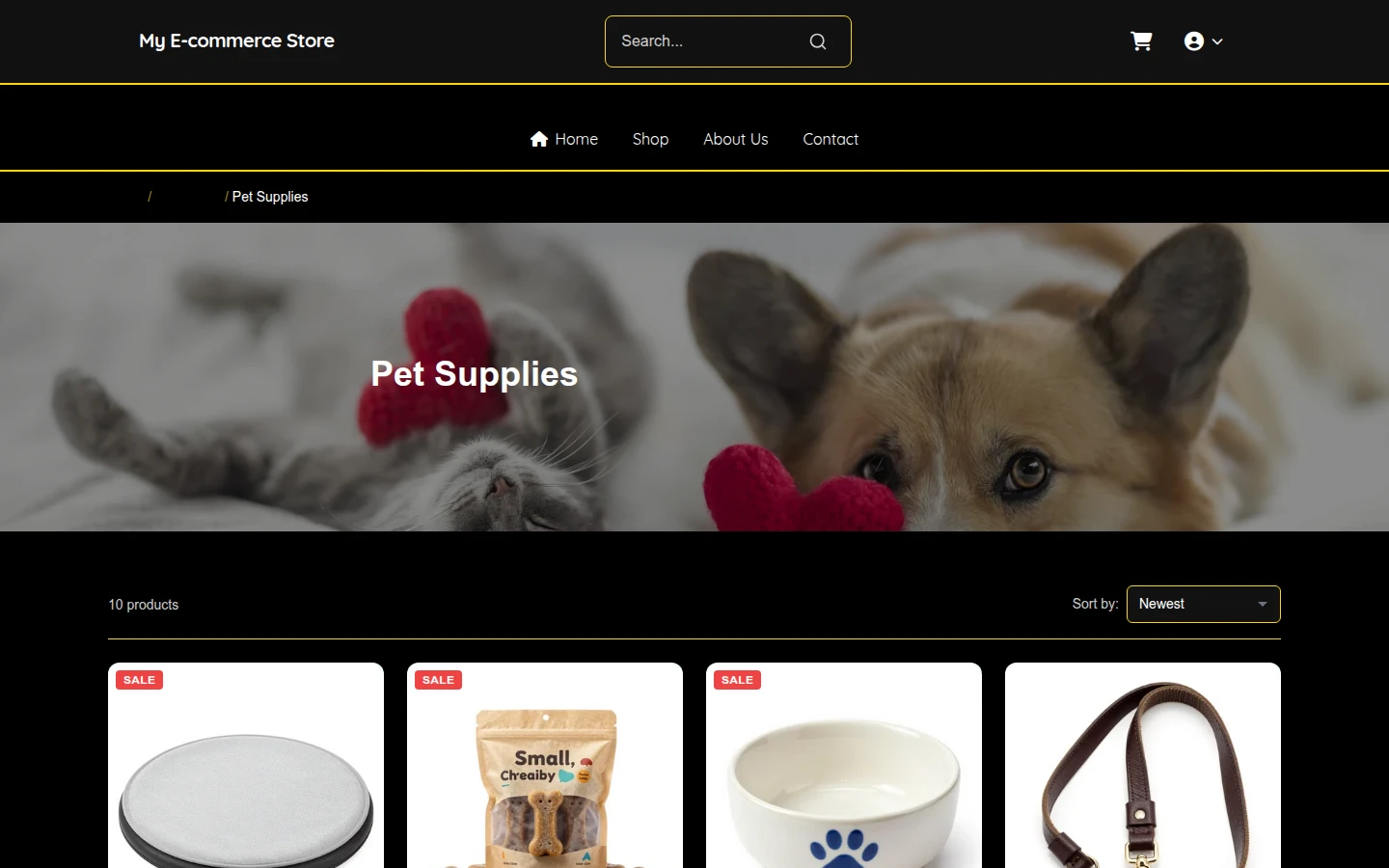 Art Deco Black Friday Pet Supplies Theme preview 3