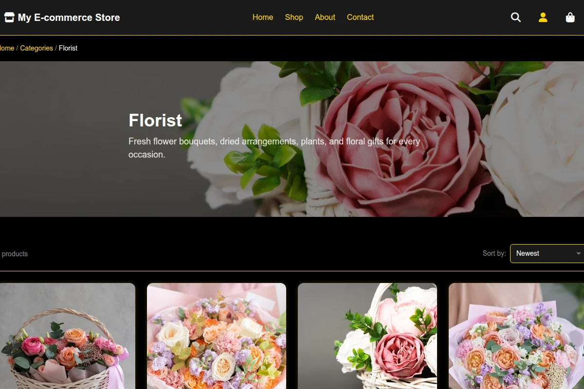 Art Deco Black Friday Florist Theme preview 2