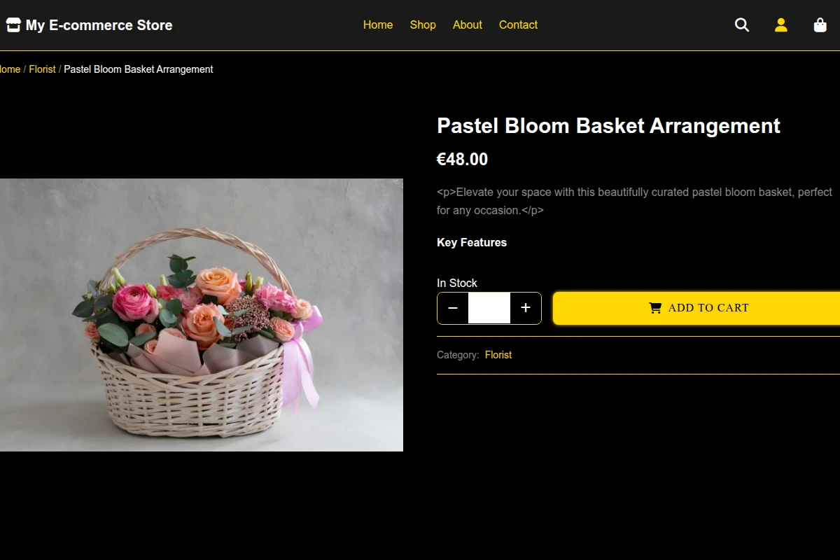 Art Deco Black Friday Florist Theme preview 3