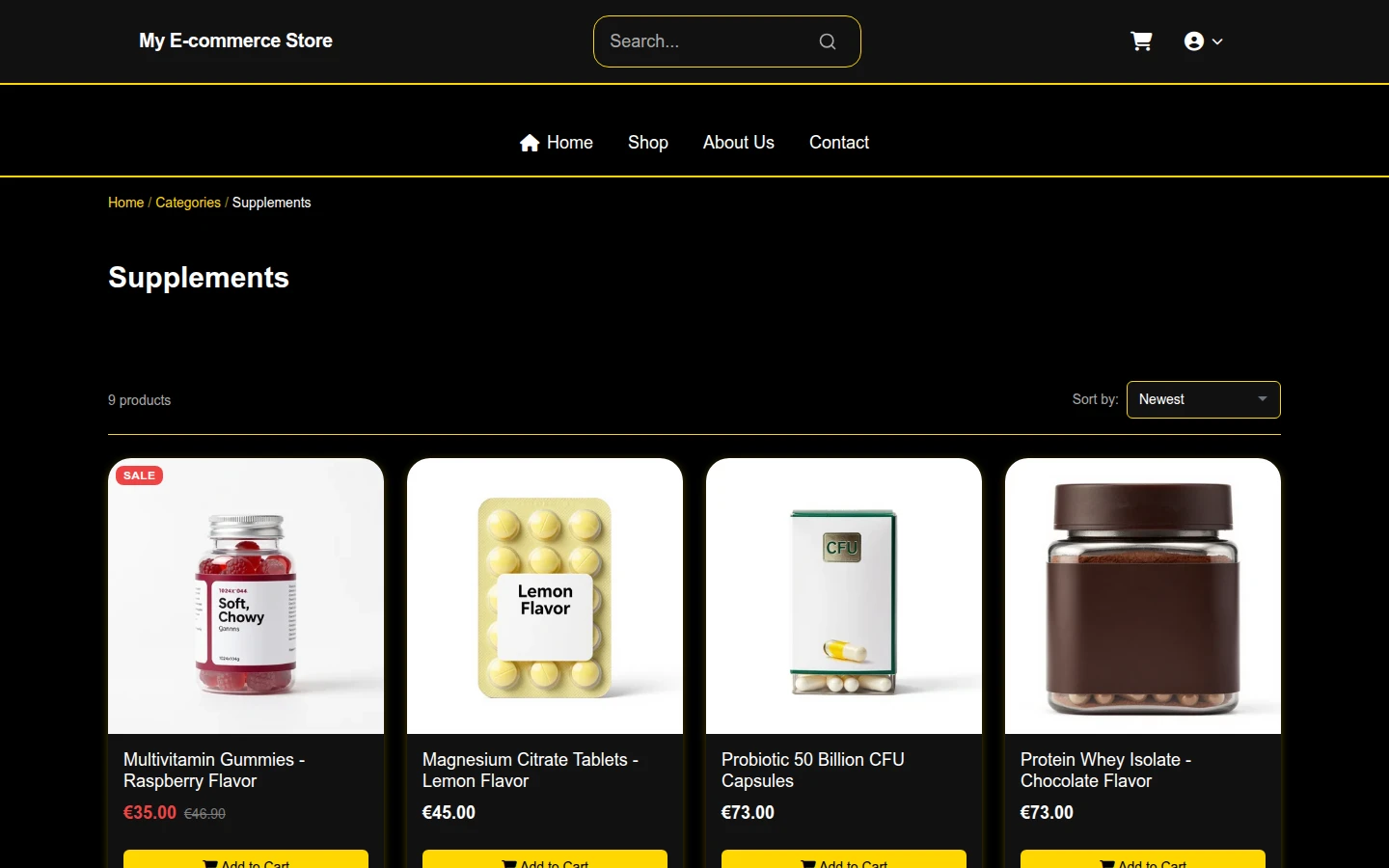 Black Friday Supplements Theme preview 3
