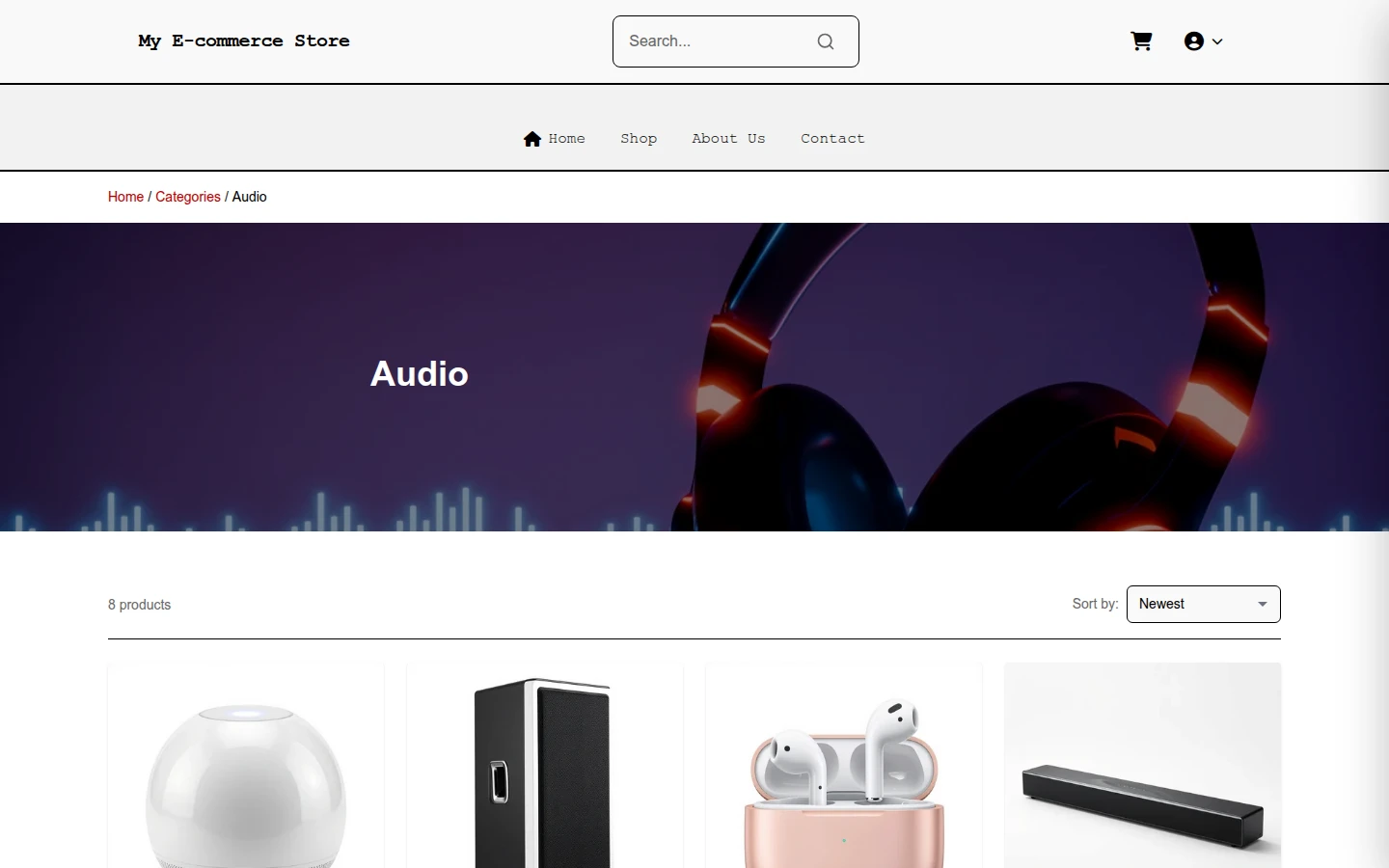 Brutalist Christmas Audio Store preview 3