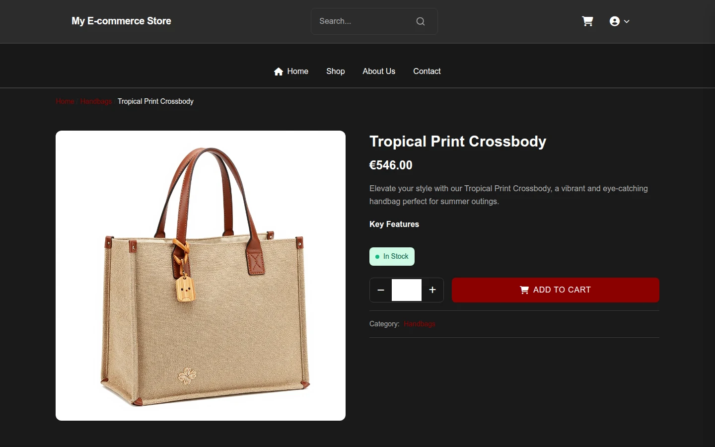 Crimson Leaves Halloween Handbags Theme preview 4