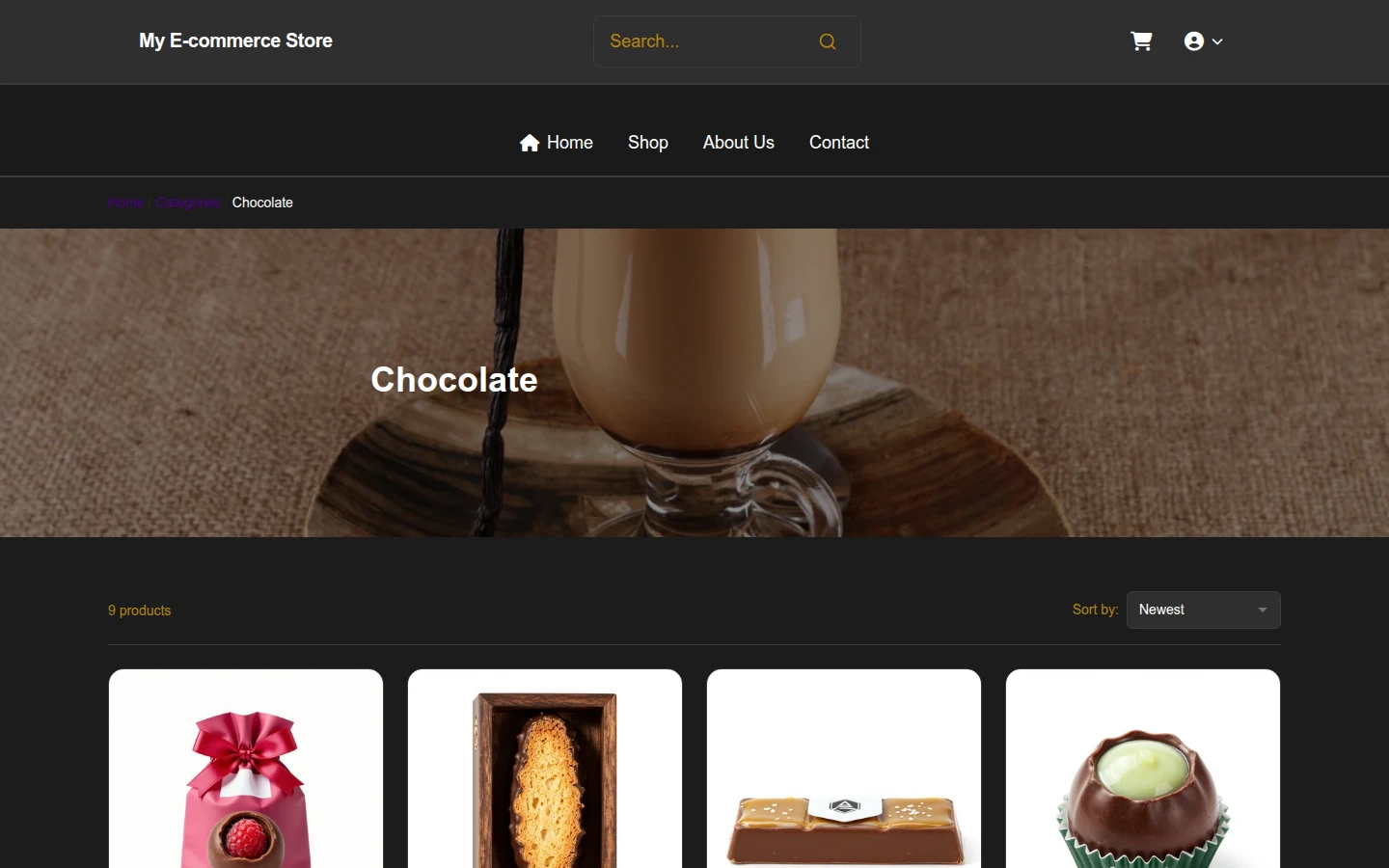 Diwali Luxe Chocolate Theme preview 3