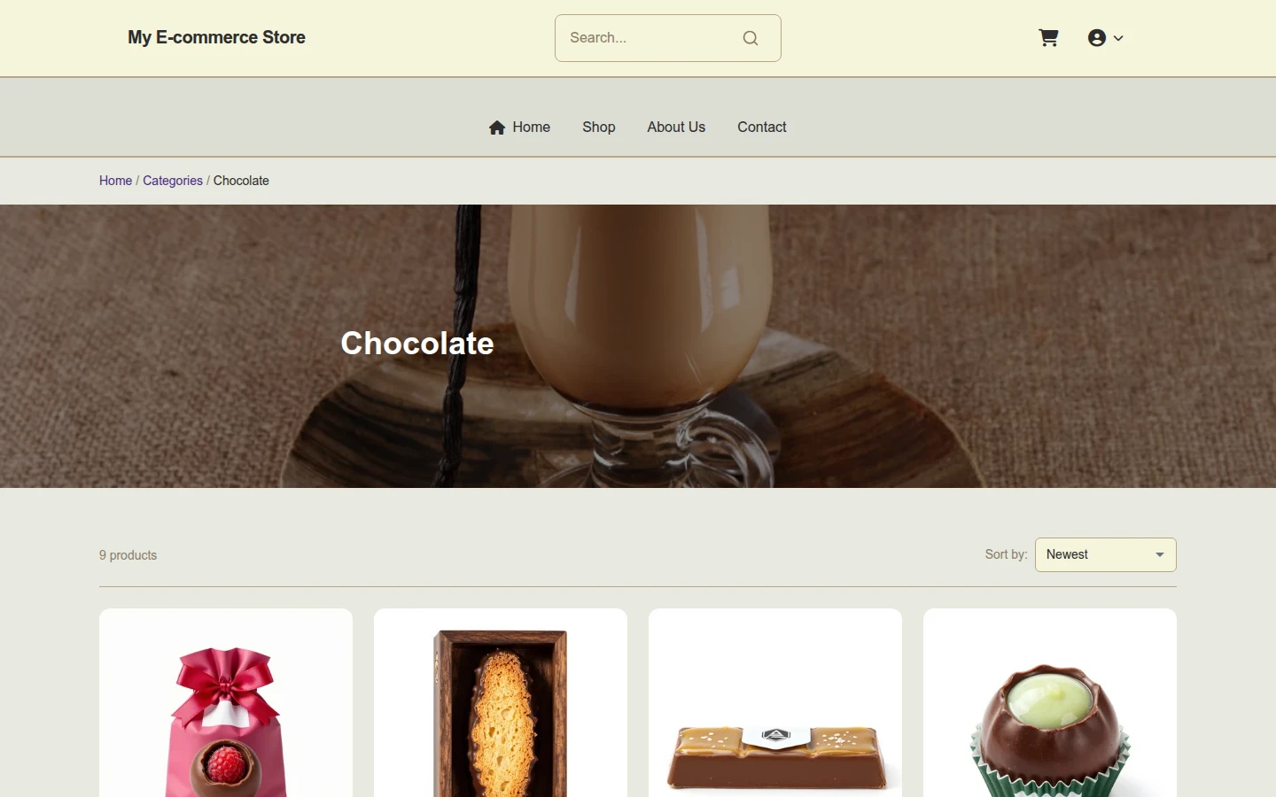 Diwali Organic Chocolate Theme preview 3