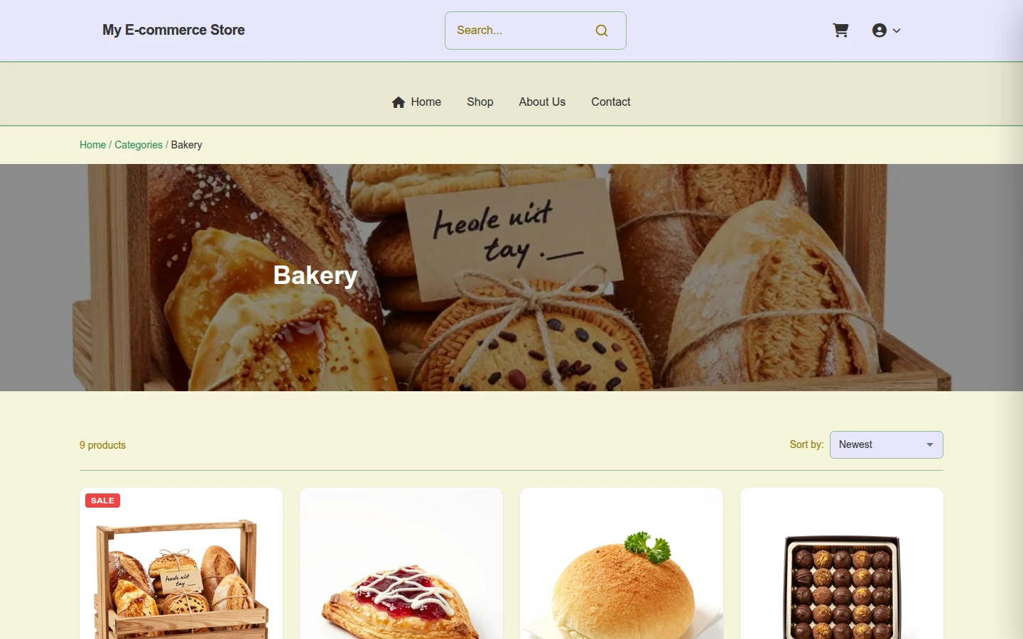 Earthy Bloom Bakery Theme preview 3