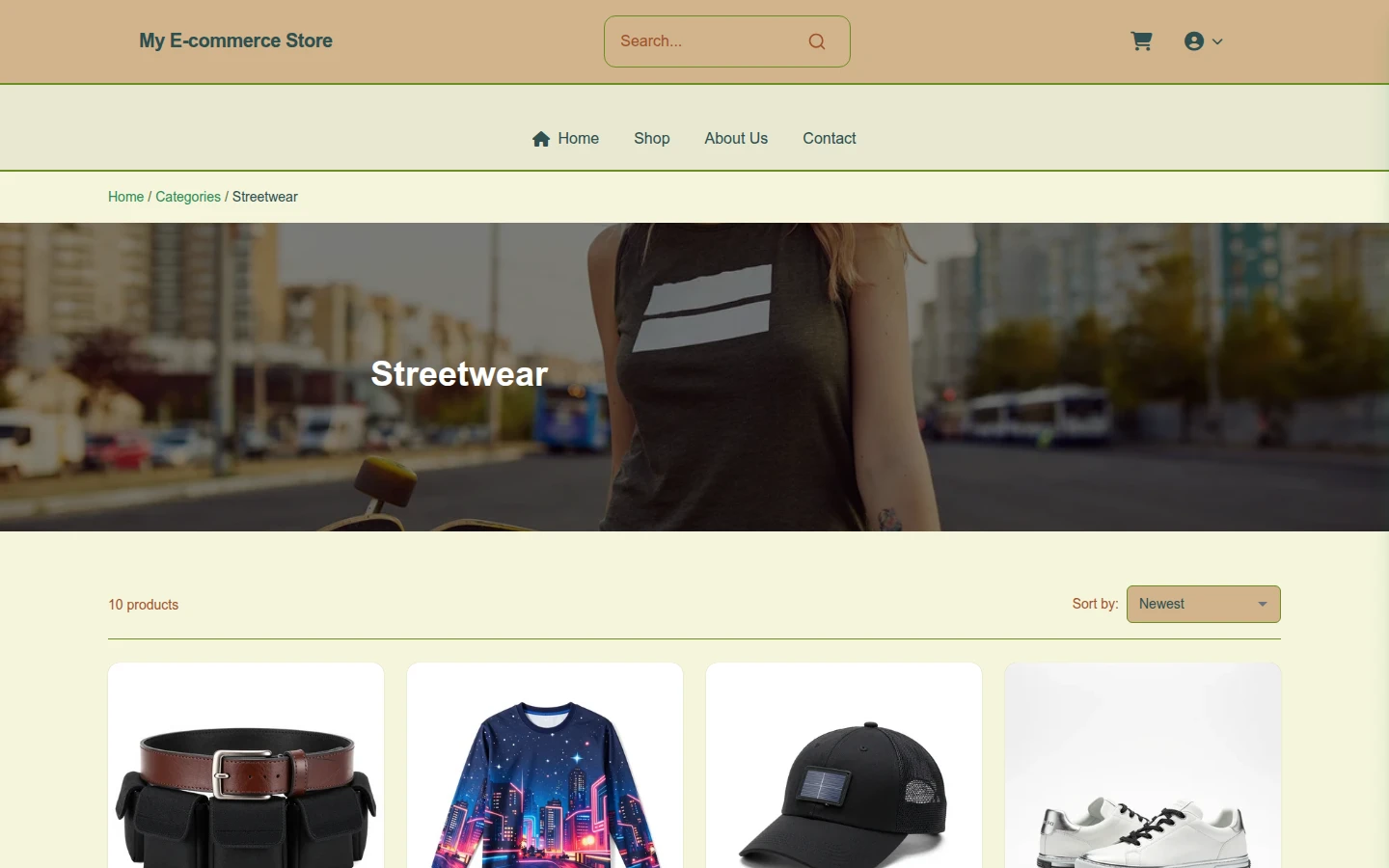 Earthy Christmas Streetwear Theme preview 3