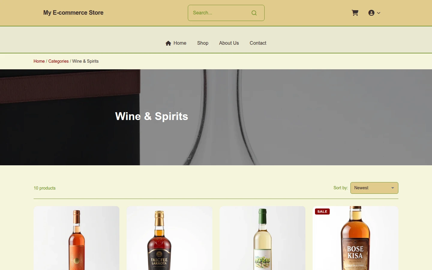 Evergreen Harvest: Organic Christmas Theme for Wine & Spirits preview 3