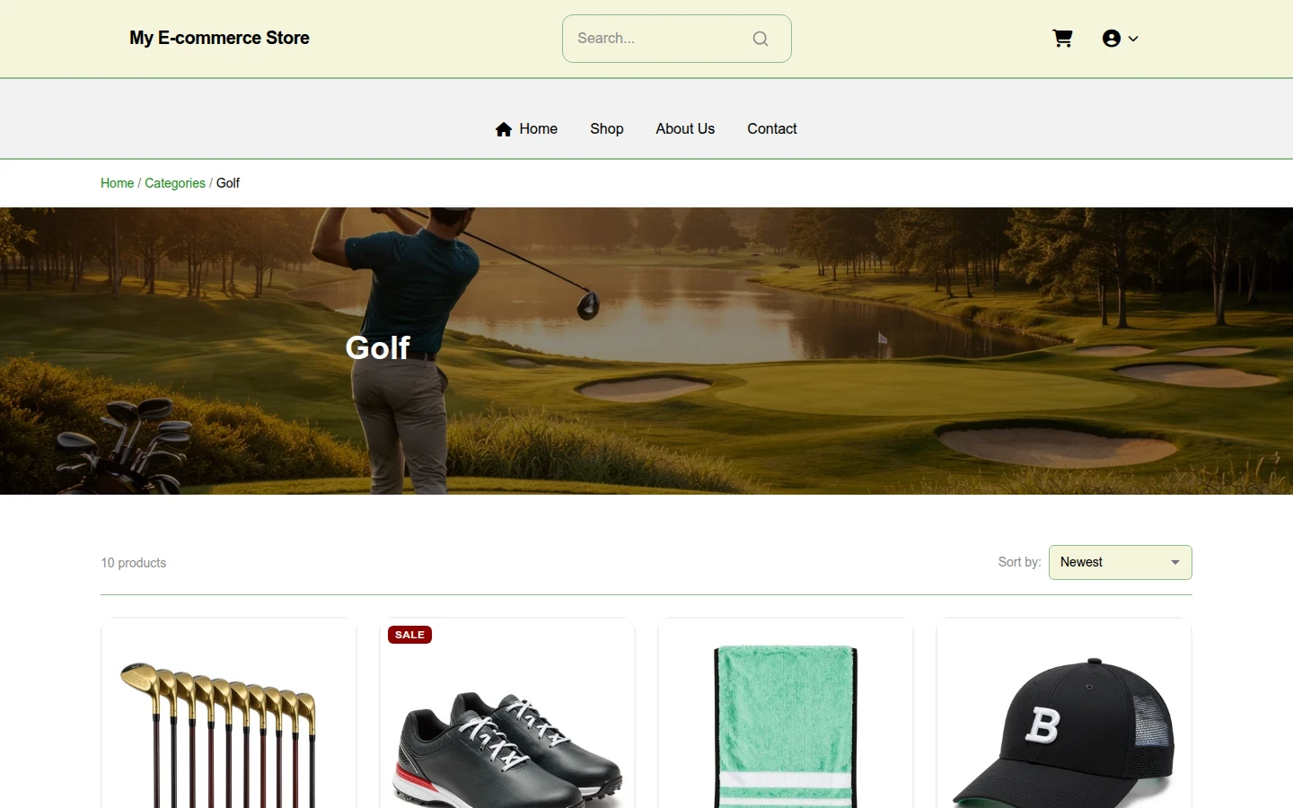 Evergreen Winter Golf Theme preview 3