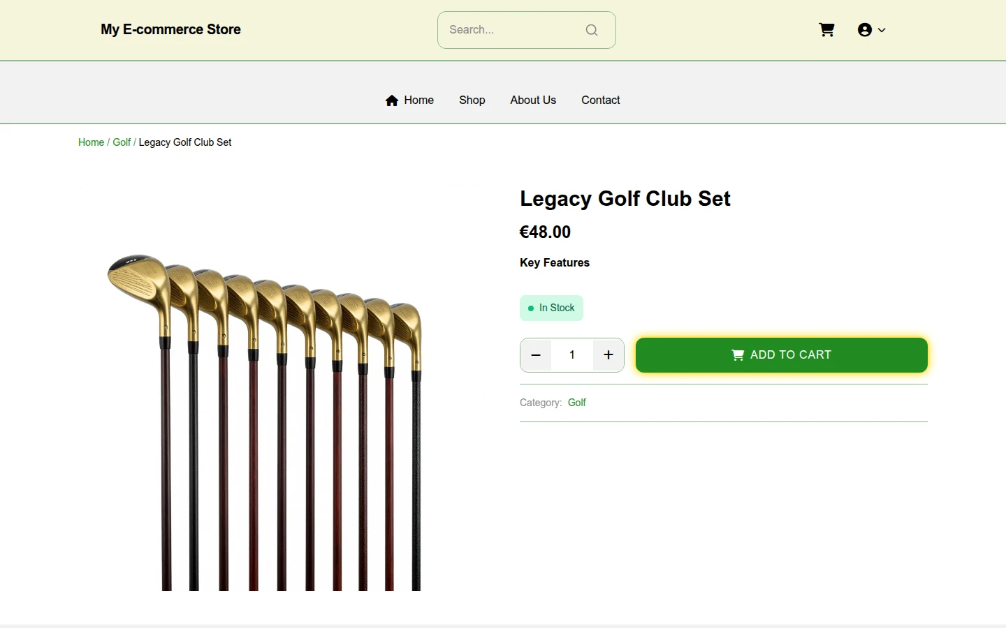 Evergreen Winter Golf Theme preview 4