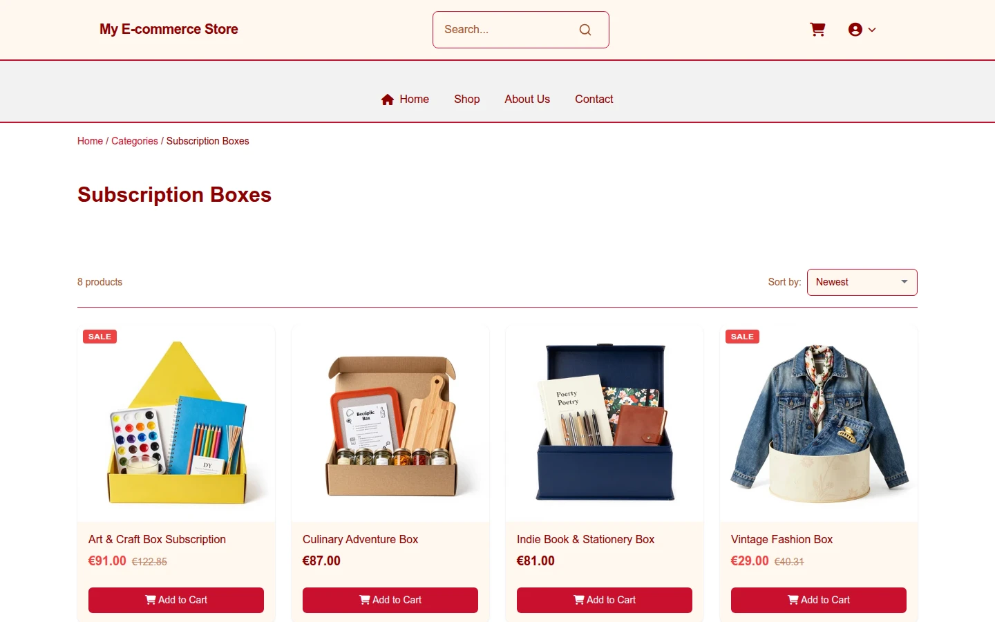 Festive Box: Playful Christmas Subscription Theme preview 3