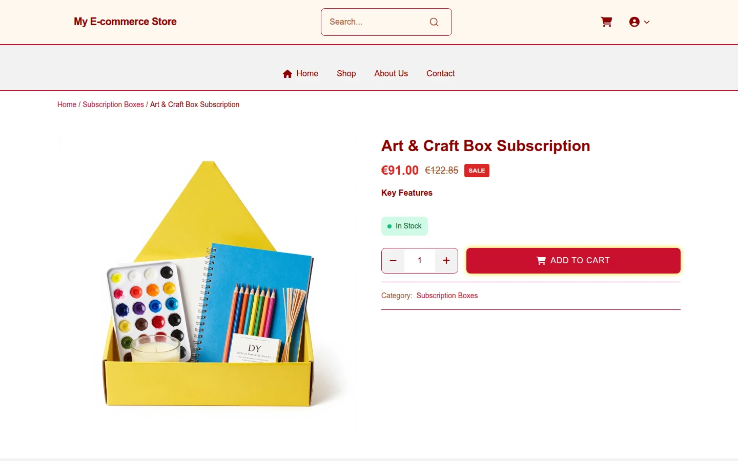 Festive Box: Playful Christmas Subscription Theme preview 4
