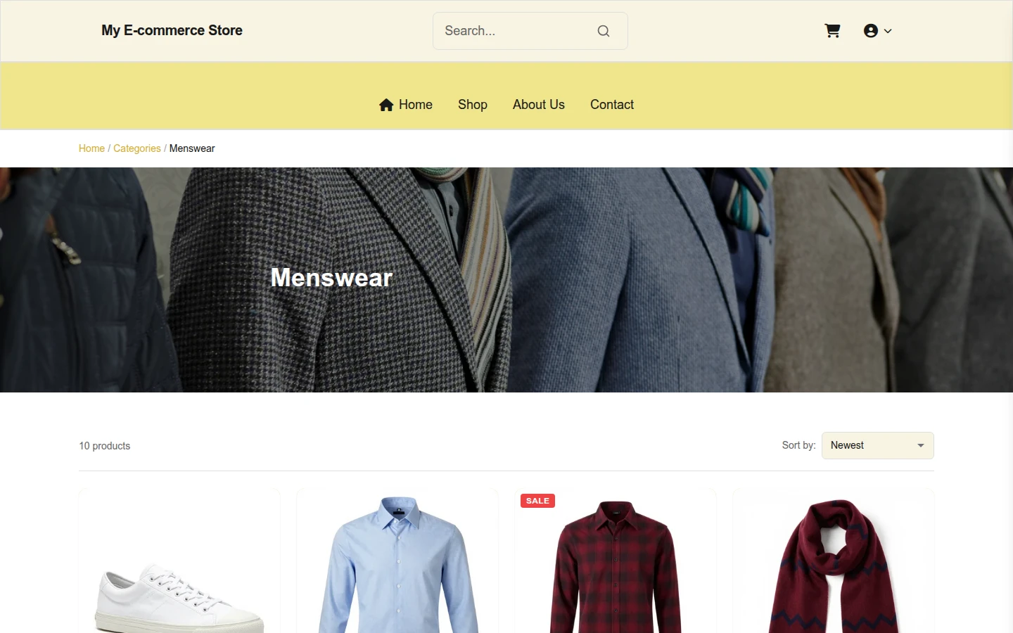 Golden Noël Luxe – Premium Men'swear Christmas Theme preview 3