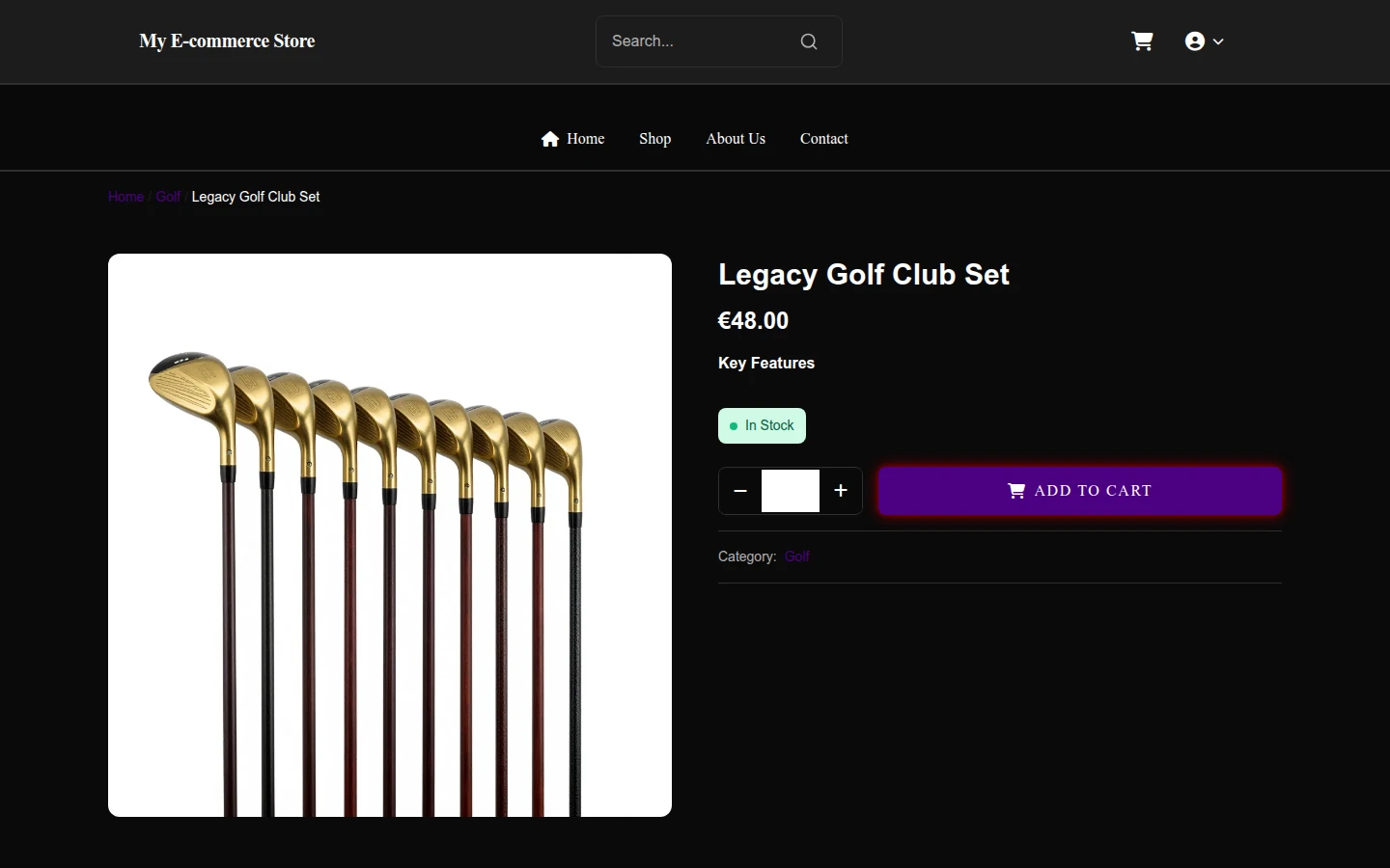 Gothic Halloween Golf Theme preview 4