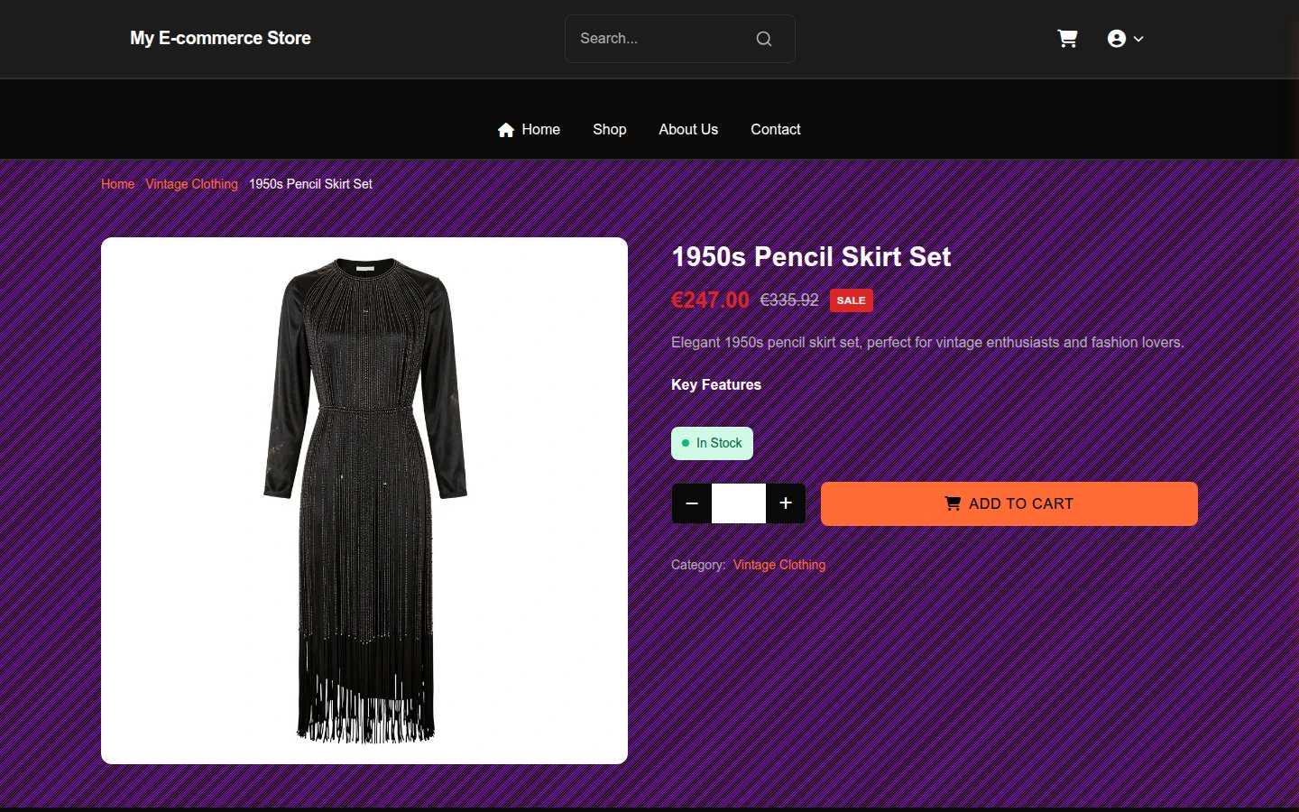 Hallowed Haute: Vintage Halloween E-Commerce Theme preview 4