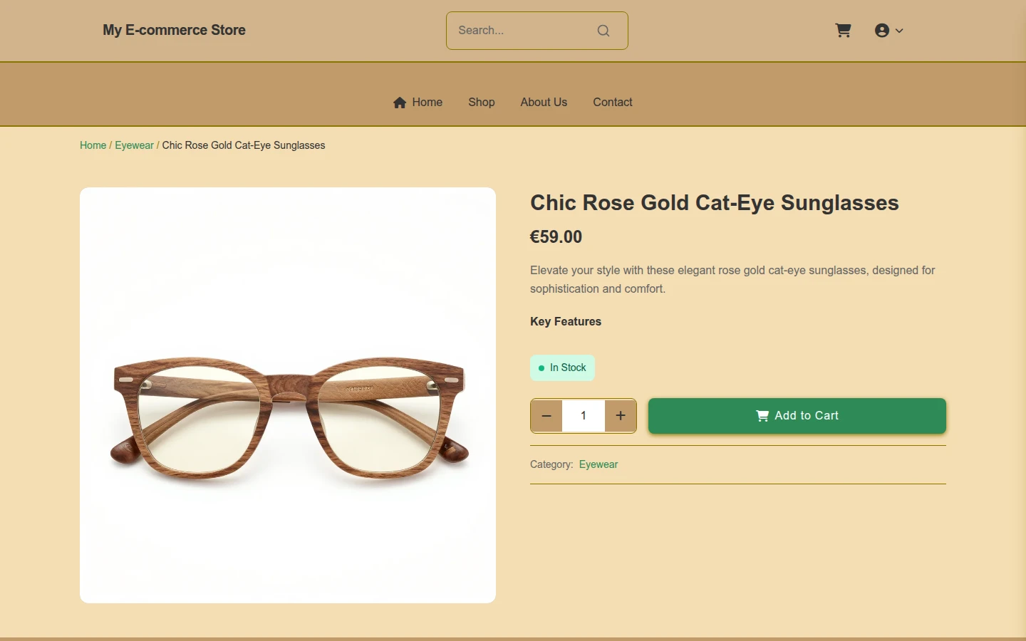 Hariraya Earth: Rustic Eyewear Theme preview 4