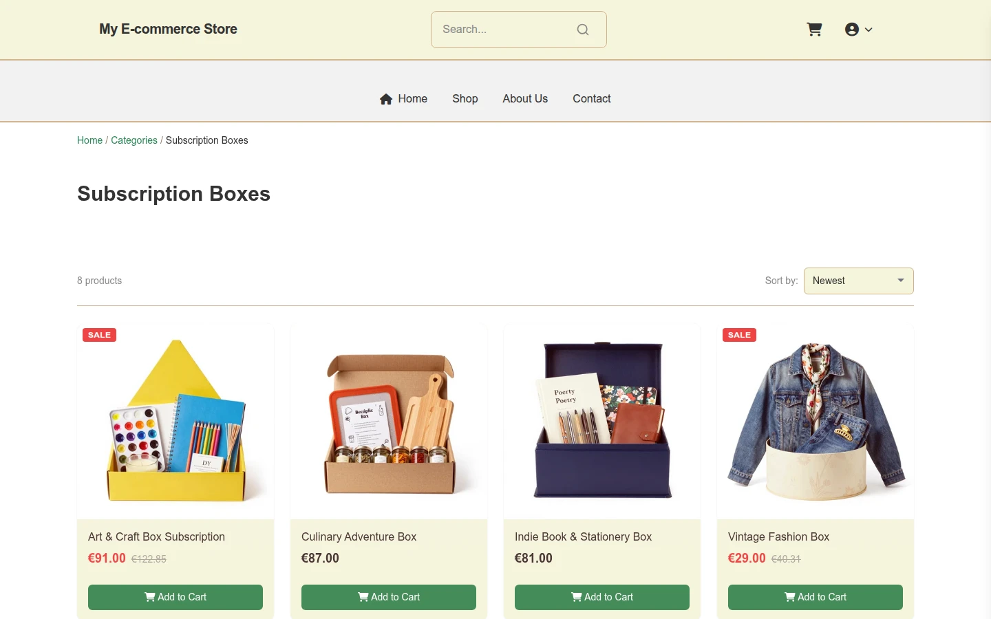 Heritage Eid Blessings – Vintage Subscription Box Theme preview 3
