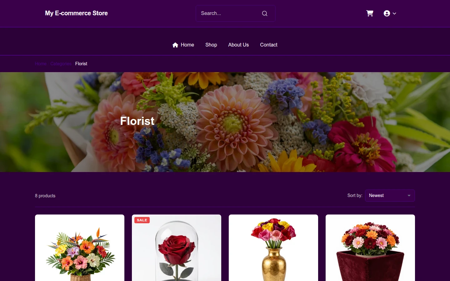 Industrial Diwali Florist Theme preview 3