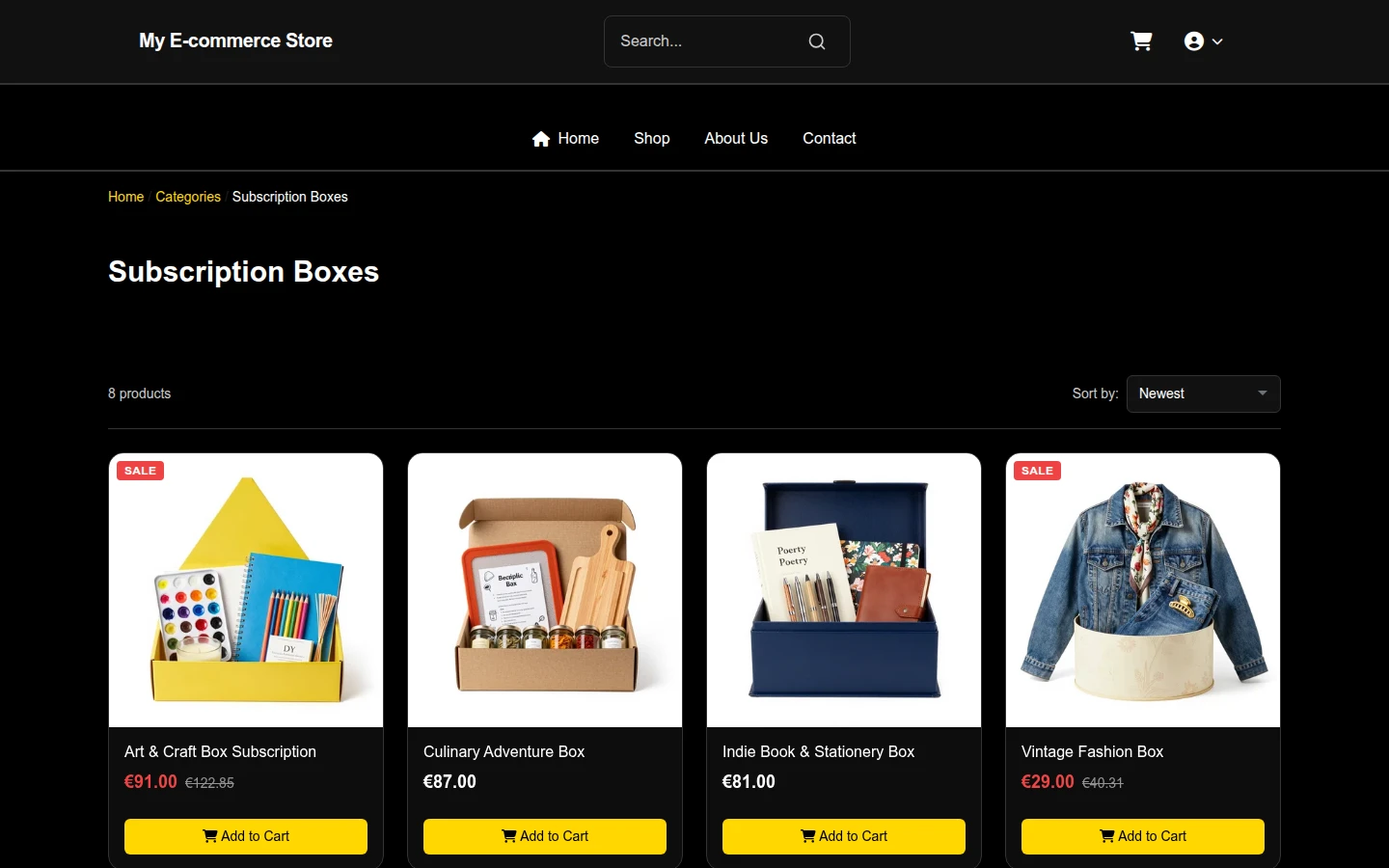 Luxury Black Friday Subscription Box Theme preview 3