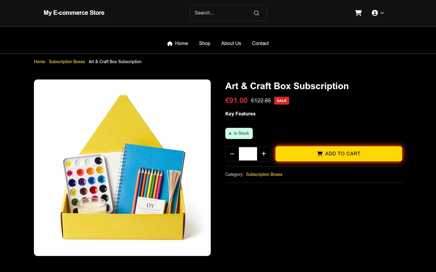 Luxury Black Friday Subscription Box Theme preview 4