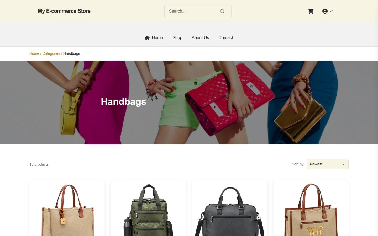 Minimal Christmas Handbags Theme preview 3