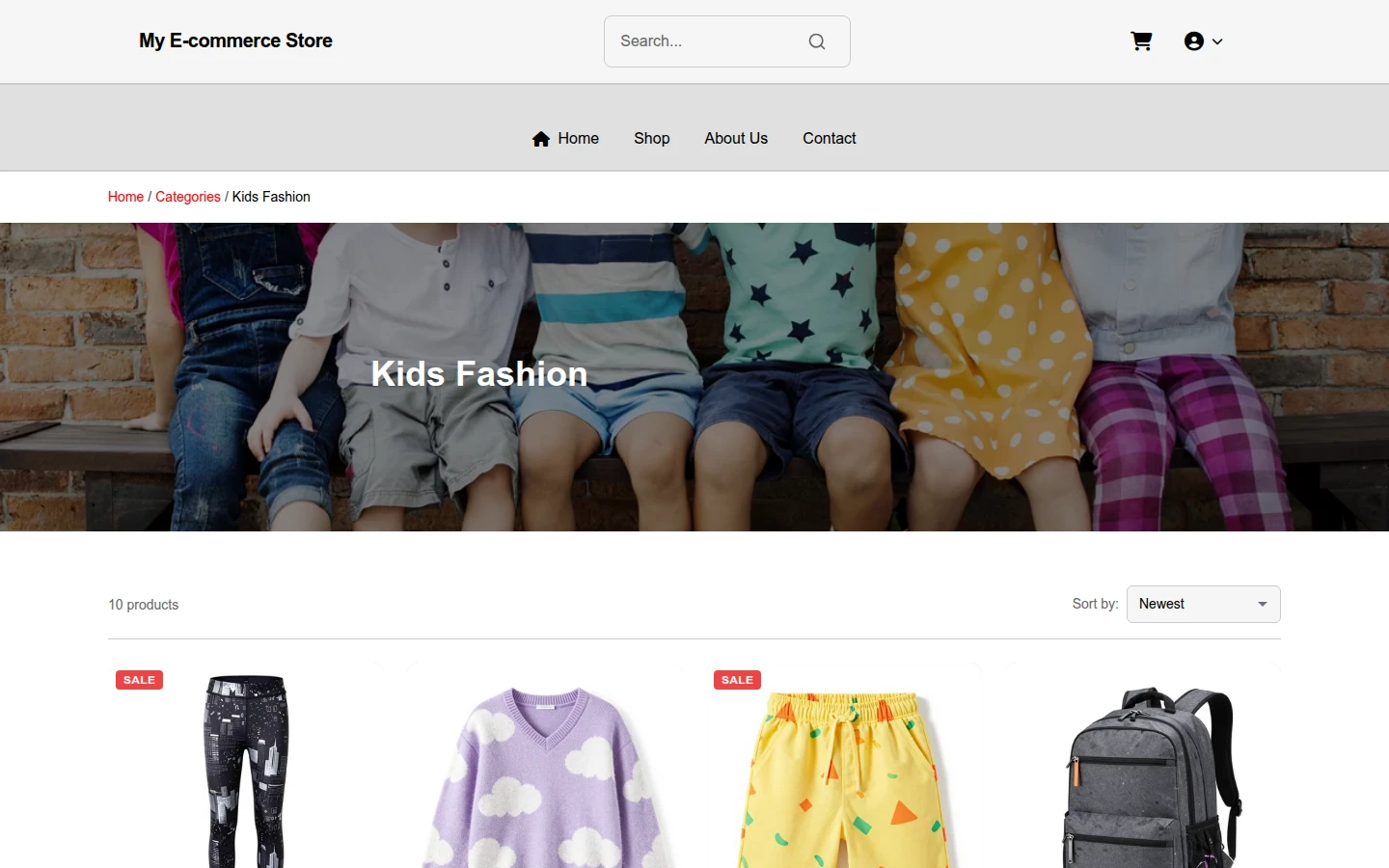 Monochrome Christmas Kids Fashion Theme preview 3