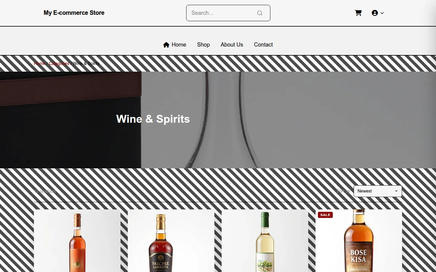 Monochrome Christmas Wine Theme preview 3