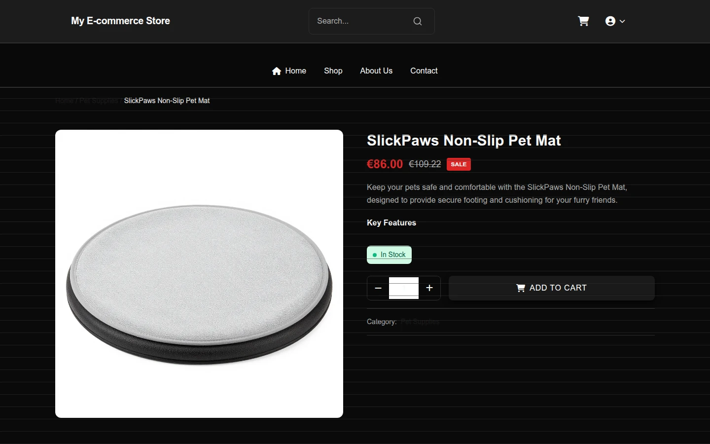 Monochrome Pet Supplies Theme preview 4