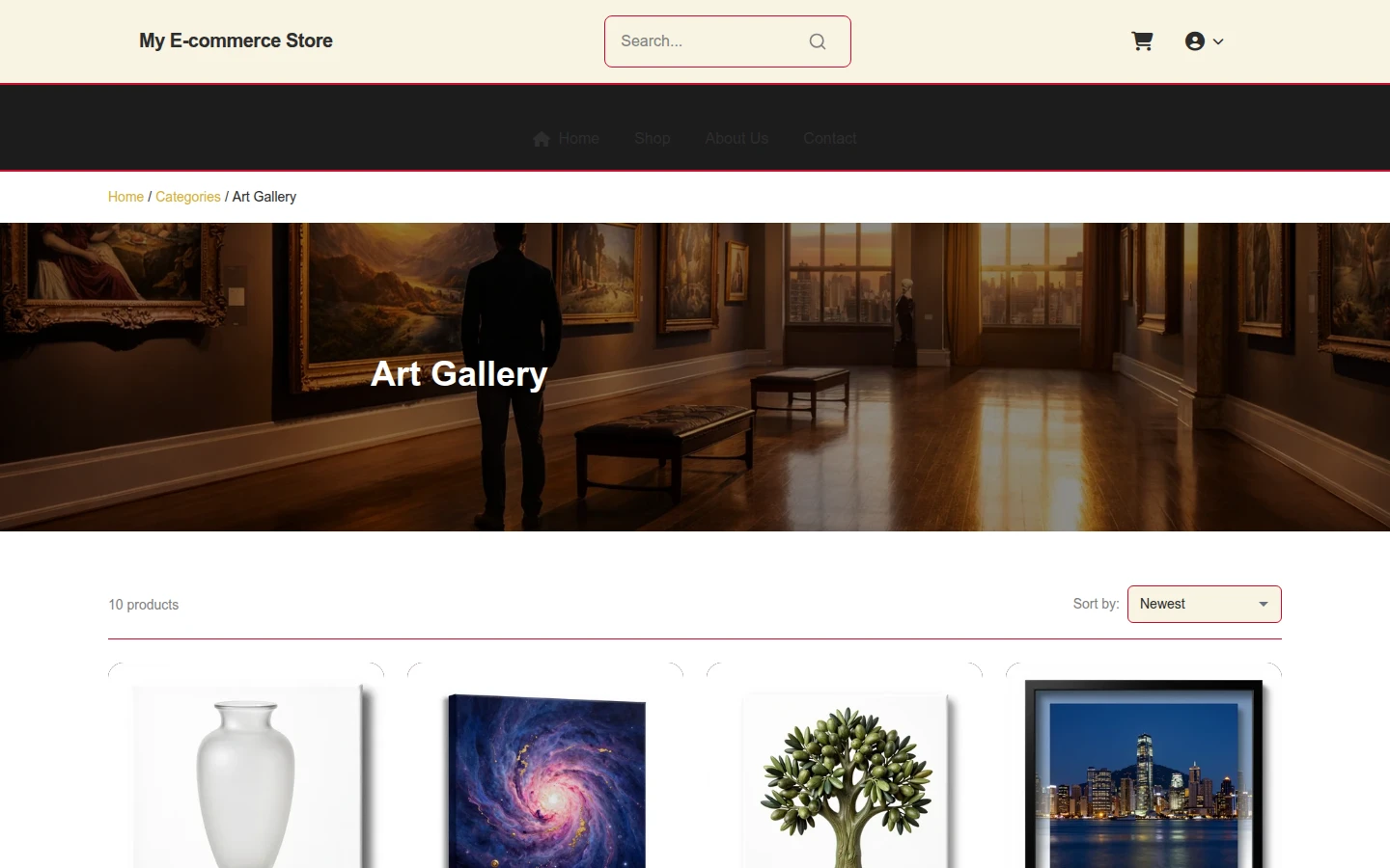Opulent Christmas Art Gallery Theme preview 3