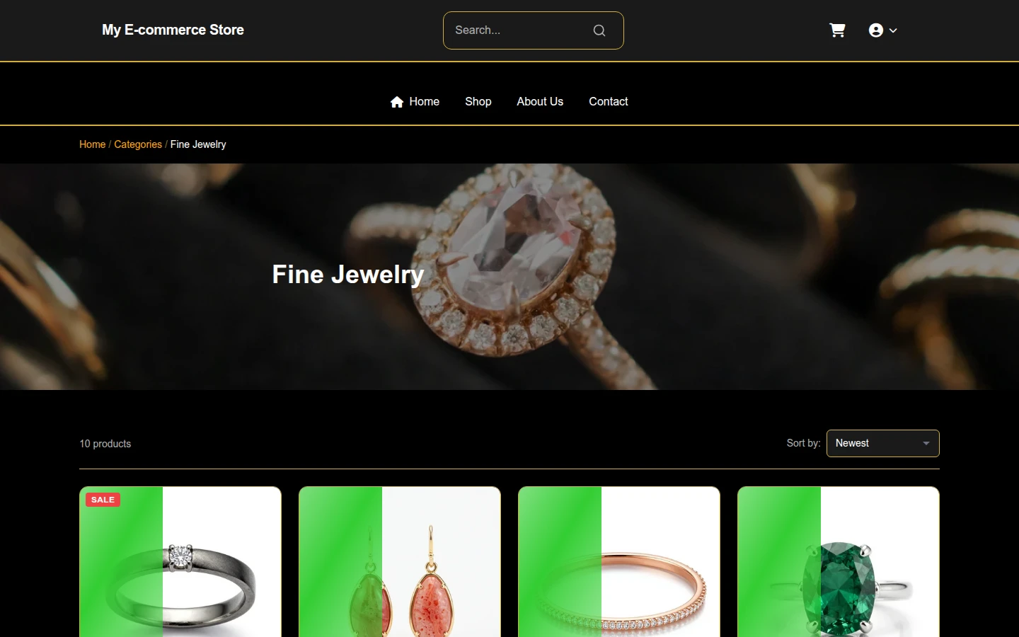 Opulent Hollow: Luxury Halloween Jewelry Theme preview 3