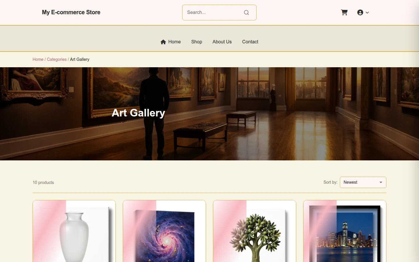 Opulent Valentine's Day Art Gallery Theme preview 3