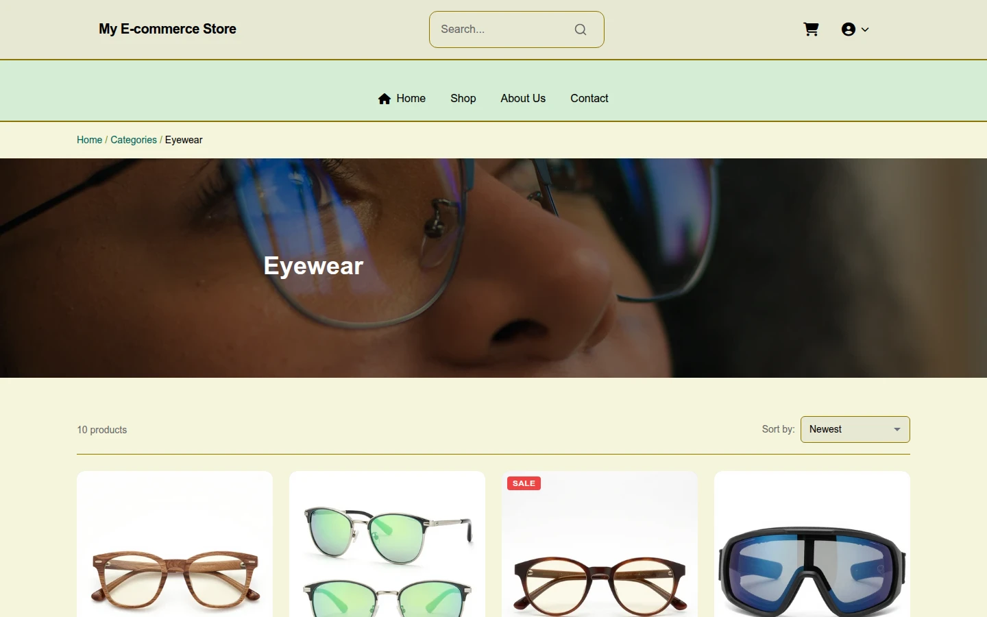 Organic Naturalearth Eyewear Theme preview 3