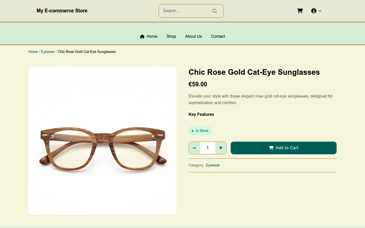 Organic Naturalearth Eyewear Theme preview 4
