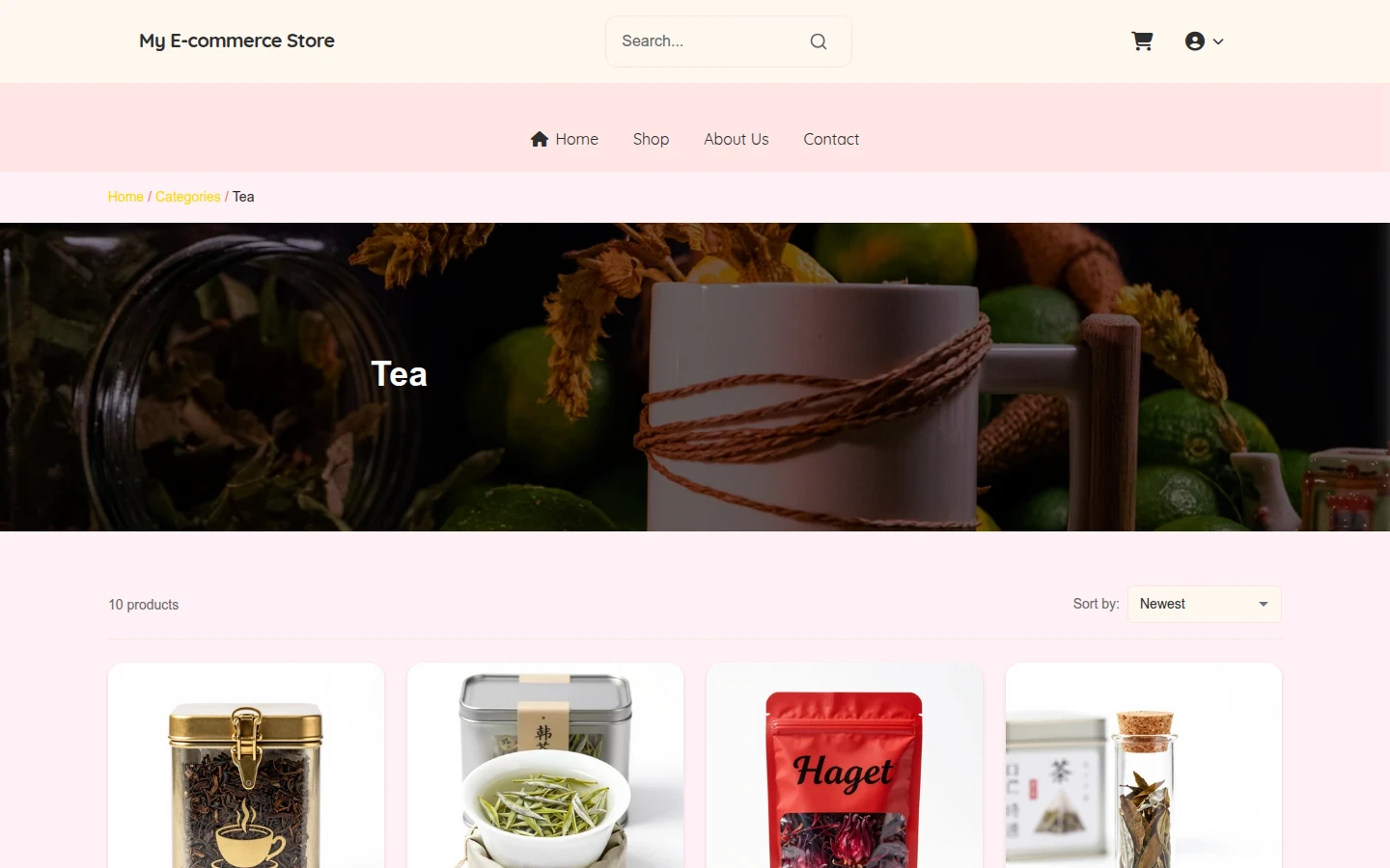 Pastel Black Friday Tea Theme preview 3