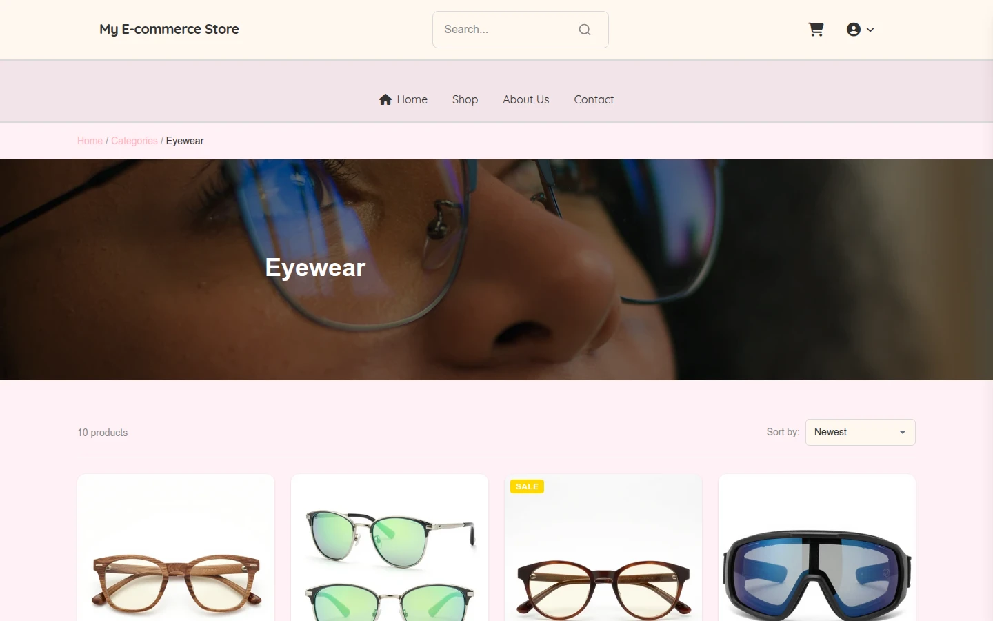 Pastel Christmas Eyewear Theme preview 3