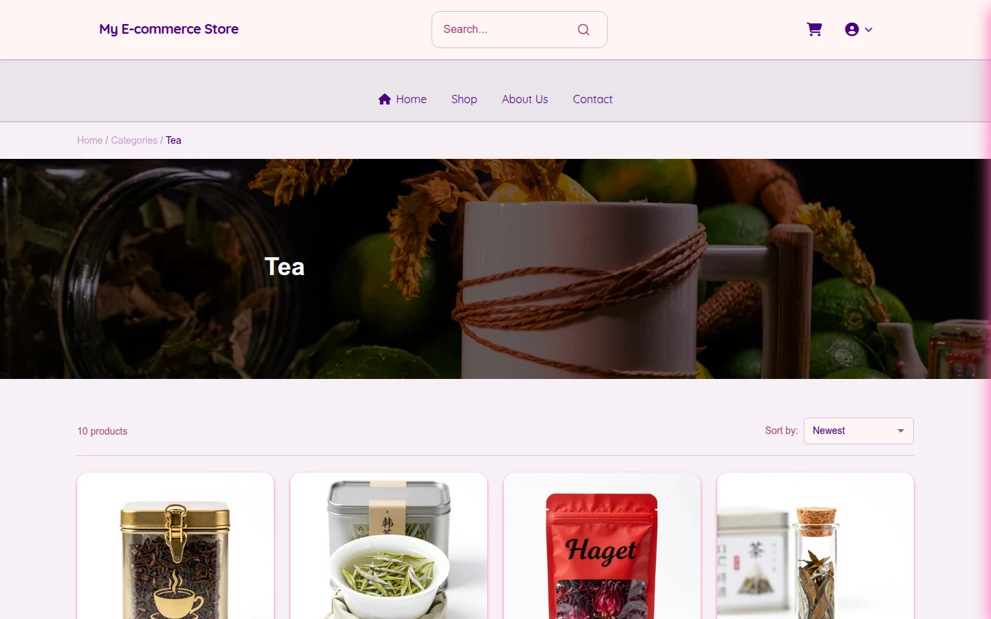 Pastel Diwali Tea Store Theme preview 3