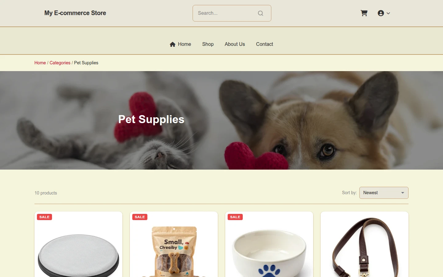 Rustic Christmas Pet Store Theme preview 3
