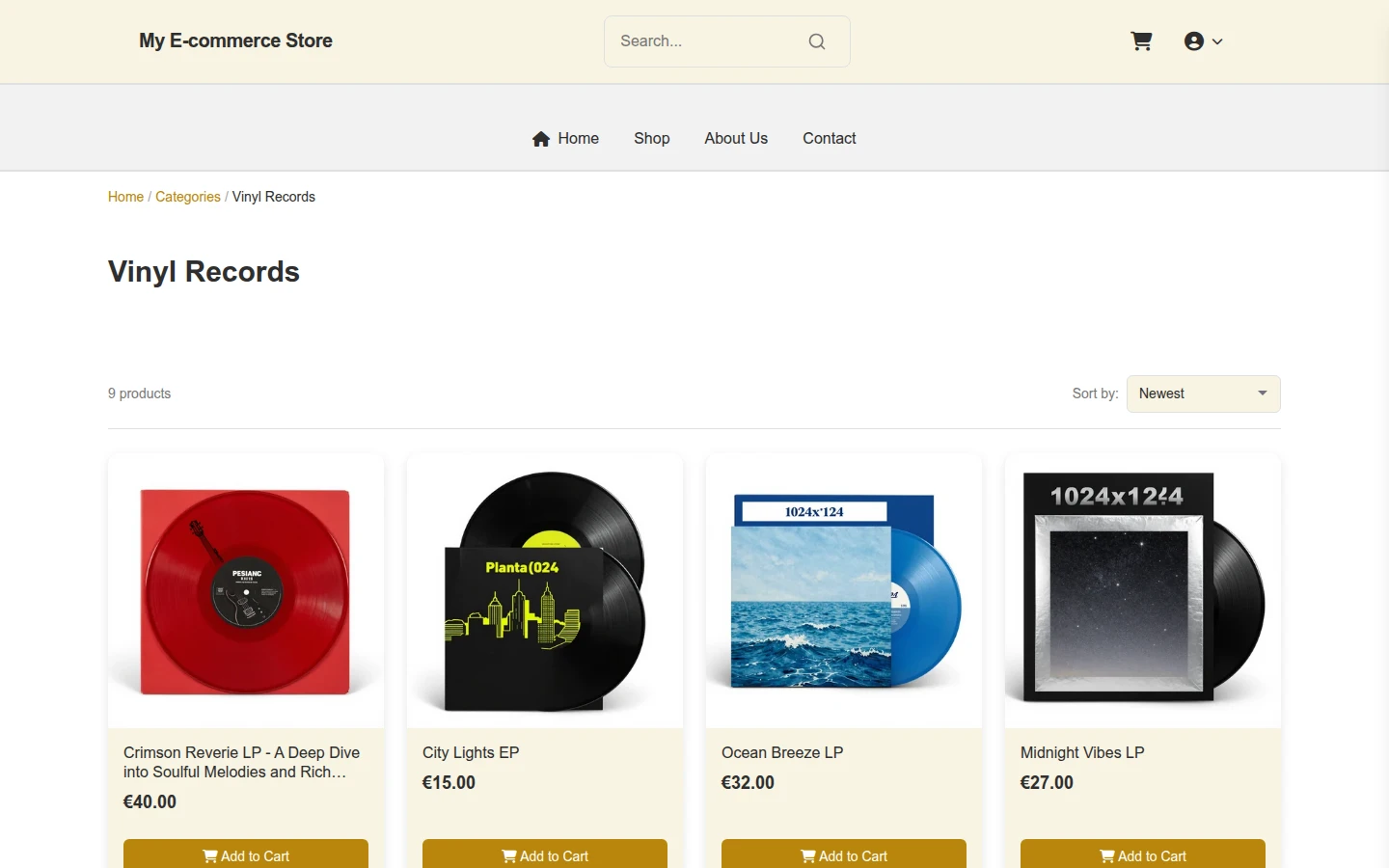 Rustic Christmas Vinyl Records Theme preview 3