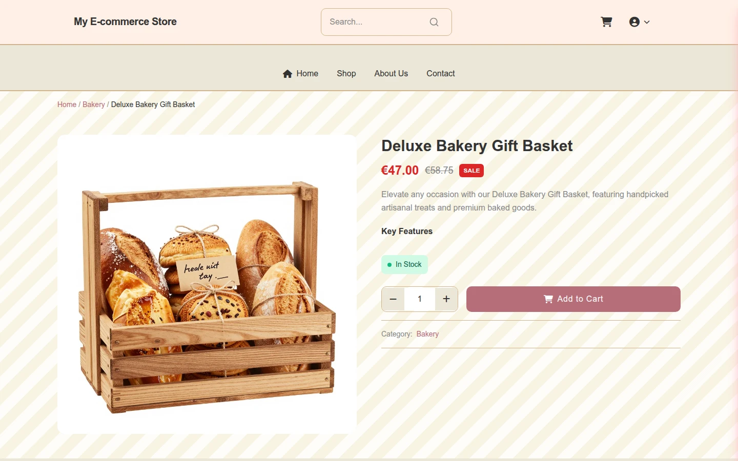 Rustic Valentine's Bakery Theme preview 4