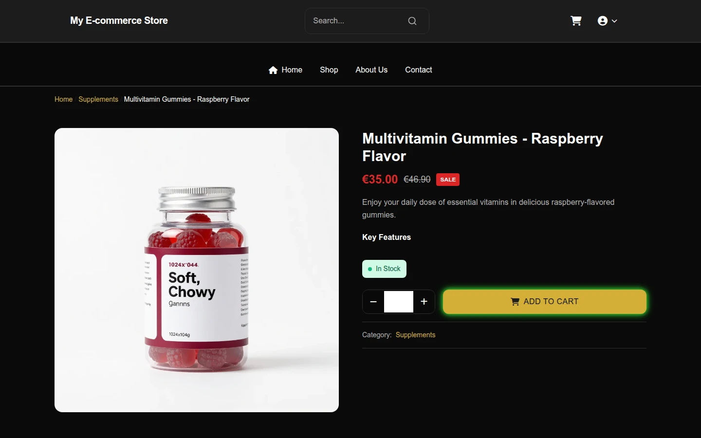 Spooky Supplements Theme preview 4