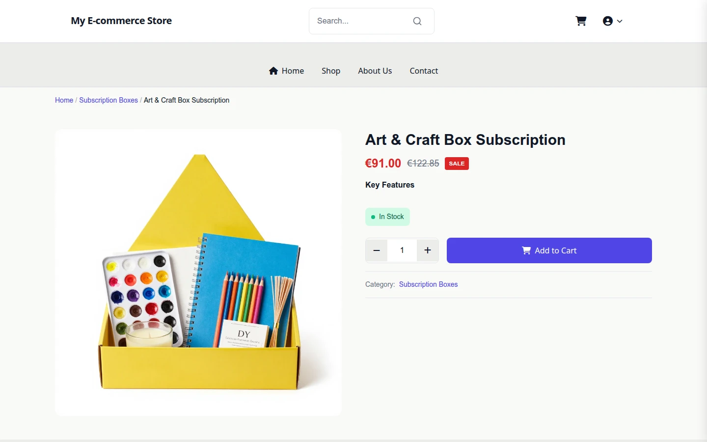 Curated Box Minimalist Theme preview 4