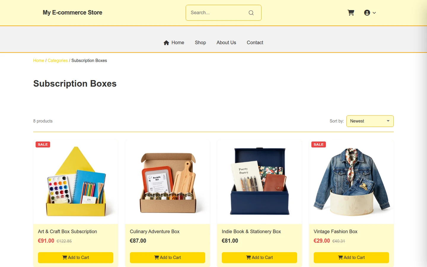 Summer Sparkle: Vibrant Subscription Box Theme preview 3