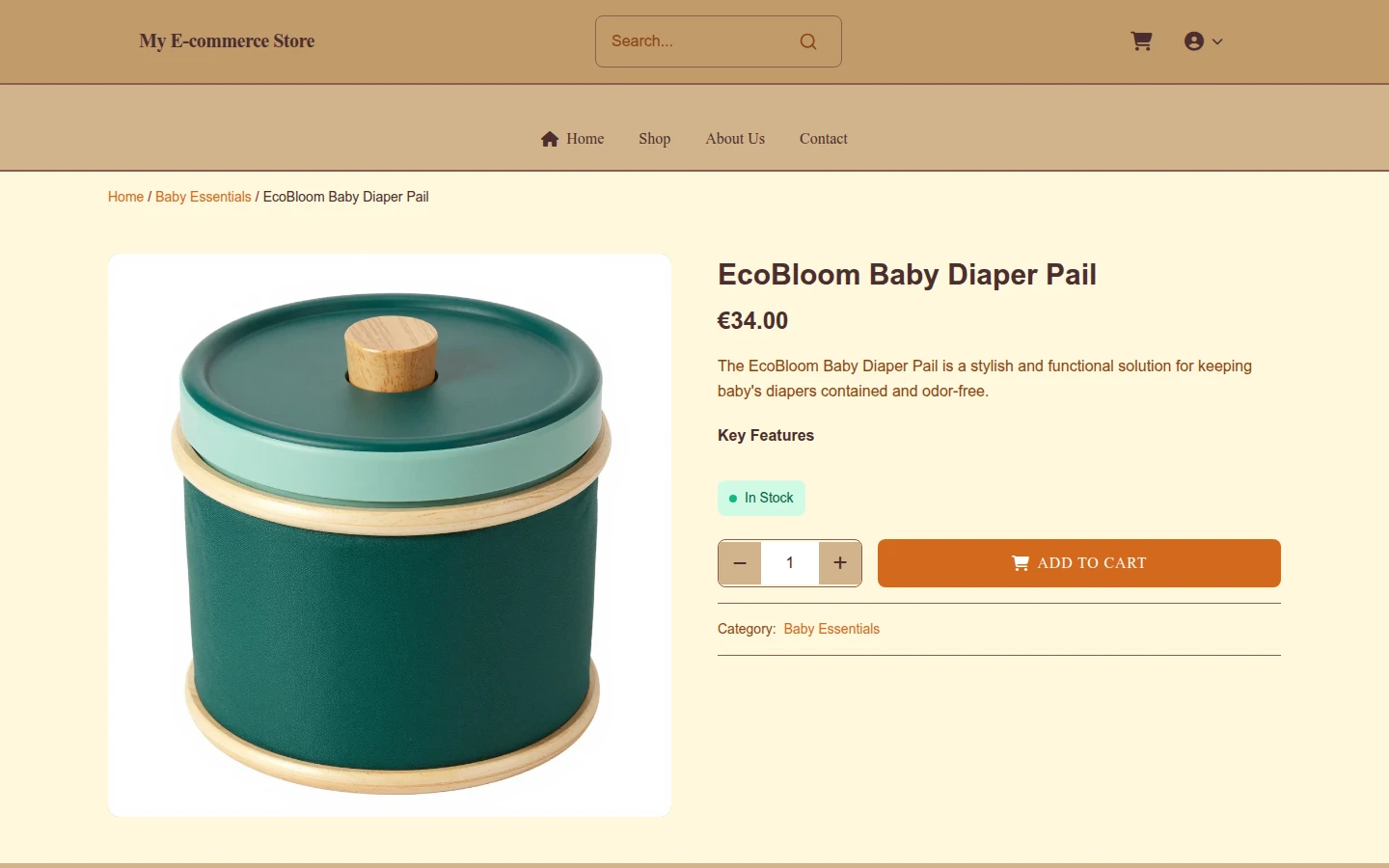Thanksgiving Baby Essentials Theme preview 4
