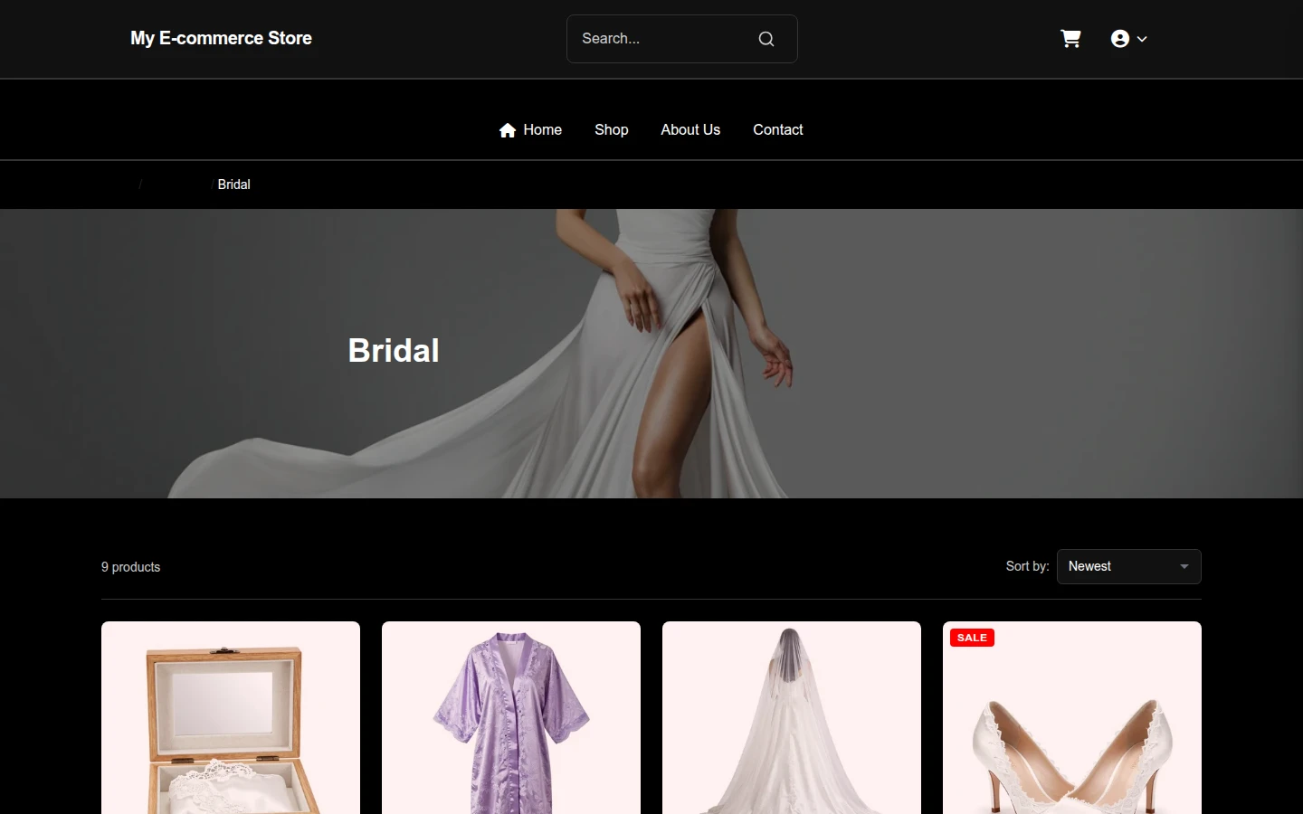 Vintage Black Friday Bridal Theme preview 3