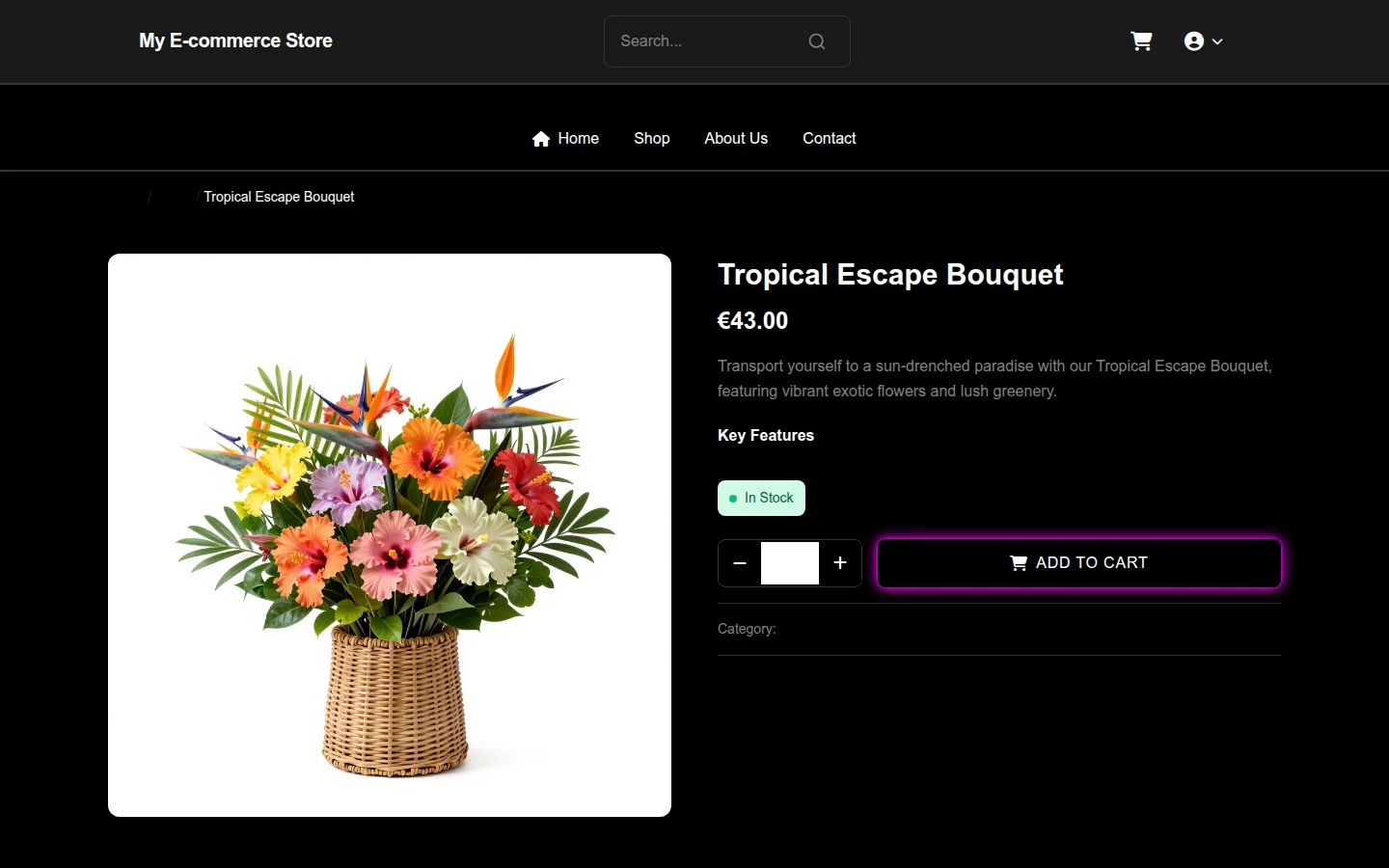 Vintage Black Friday Florist Theme preview 4