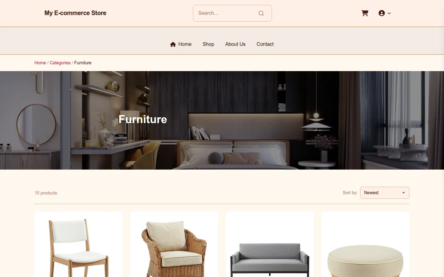Vintage Christmas Furniture Theme preview 3