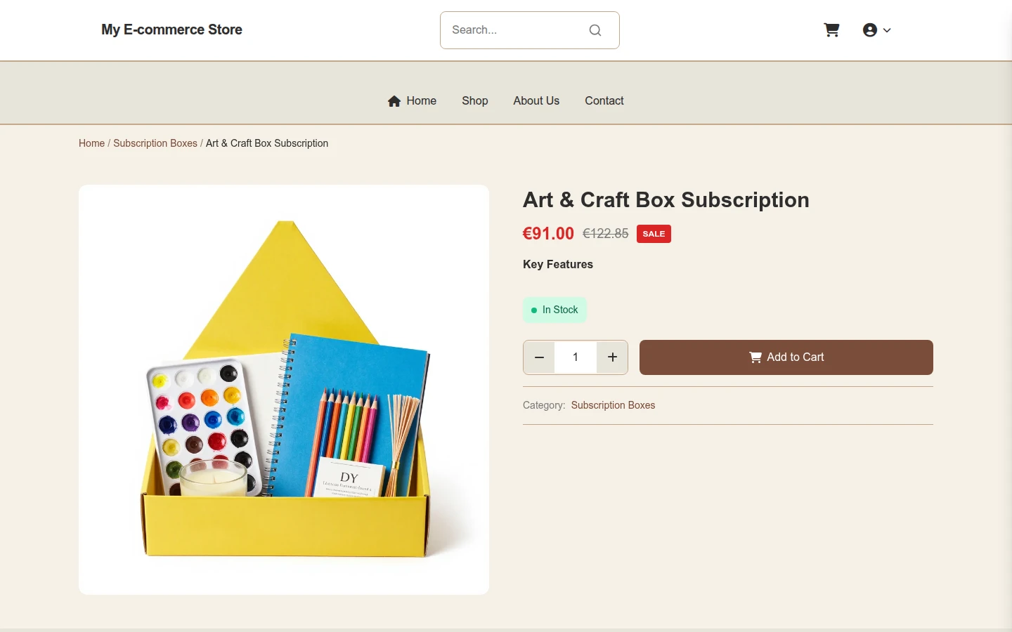 Vintage Subscription Box Theme preview 4