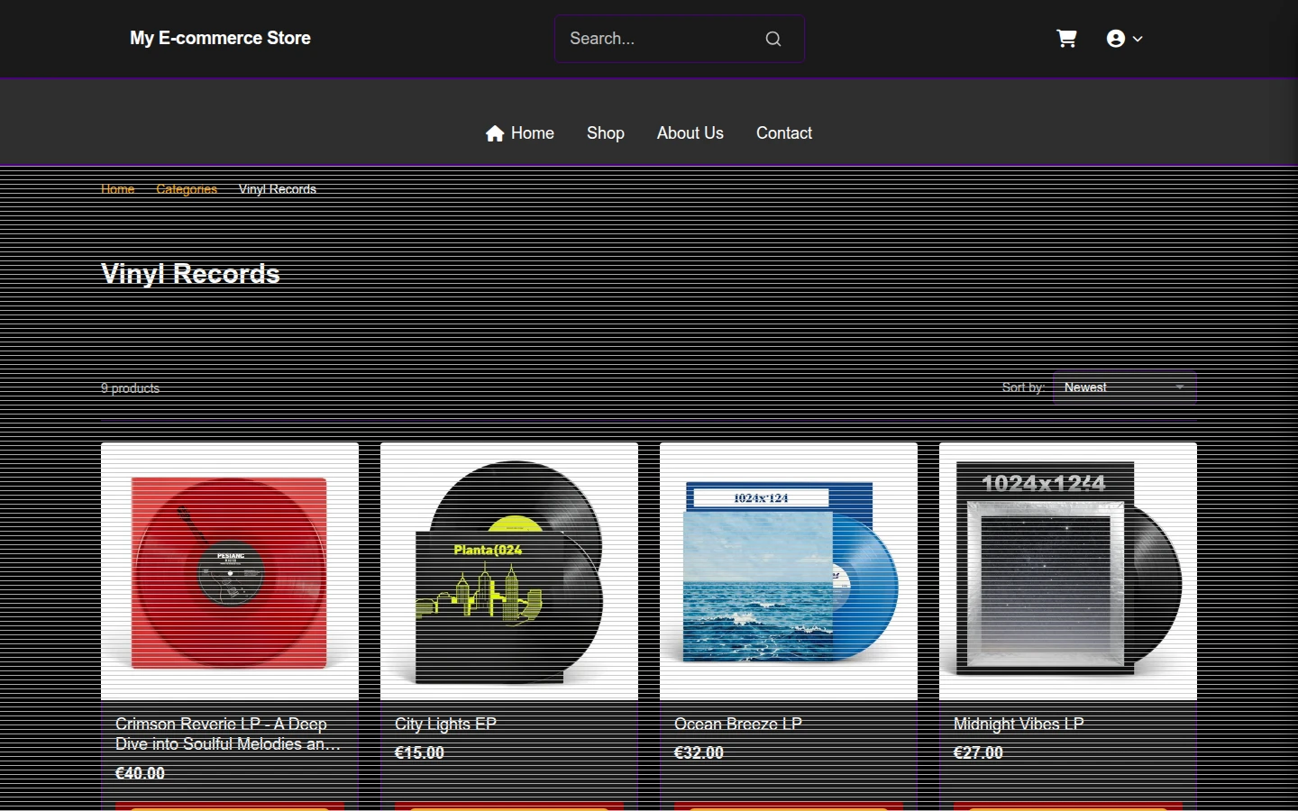 Vinyl Haunt - Halloween Vinyl Records Theme preview 3