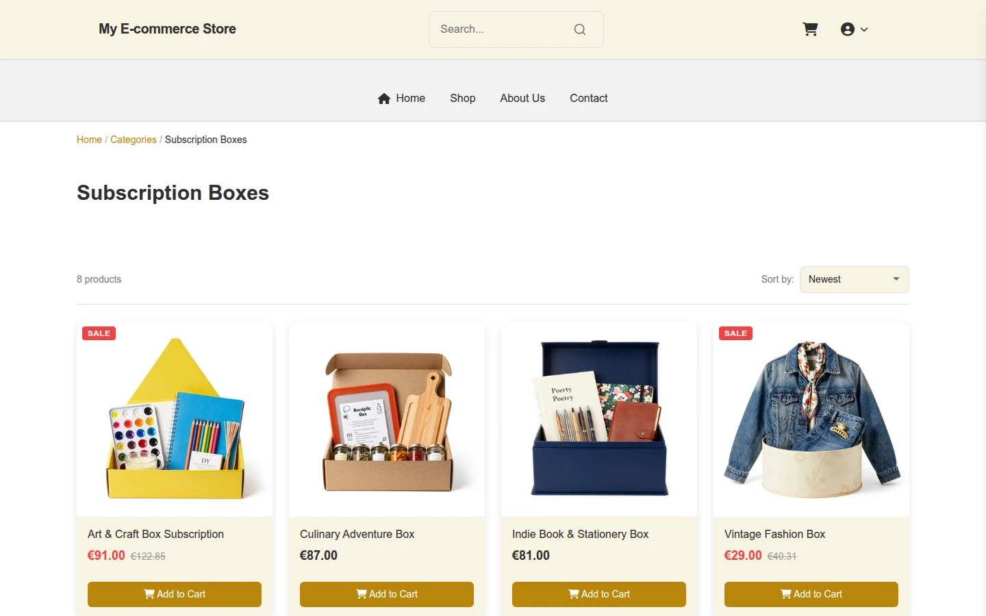 Winter Luxury Subscription Theme preview 3