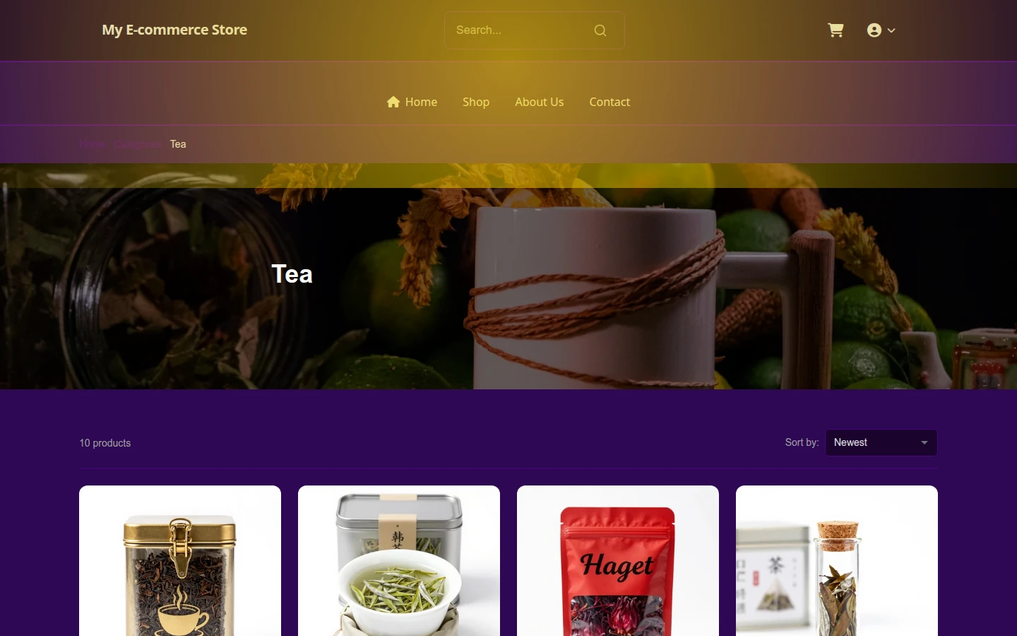 Zen Diwali Tea Theme preview 3