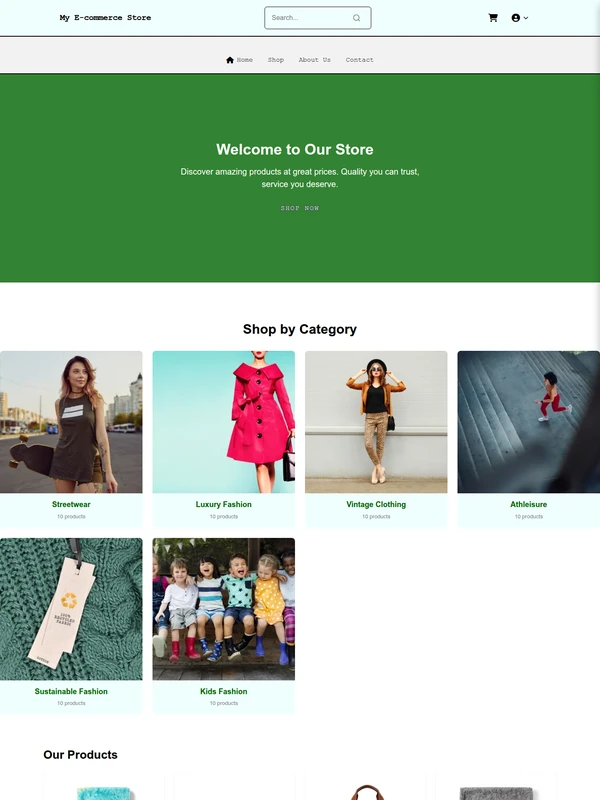 Brutalist Hari Raya Dog Boutique Theme